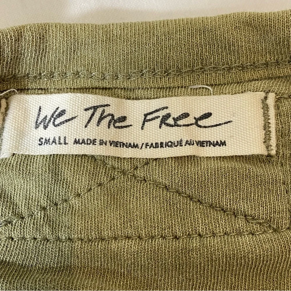 Free People tee shirt size small No Good Alone in Willow  Billowy Slightly Crop